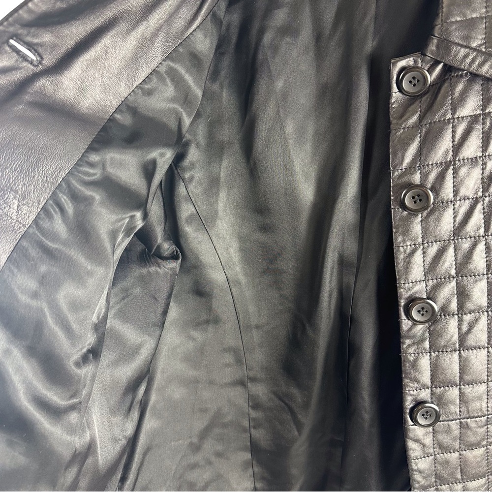 Pendleton Black Leather Jacket, Size Large (0052) - image 6